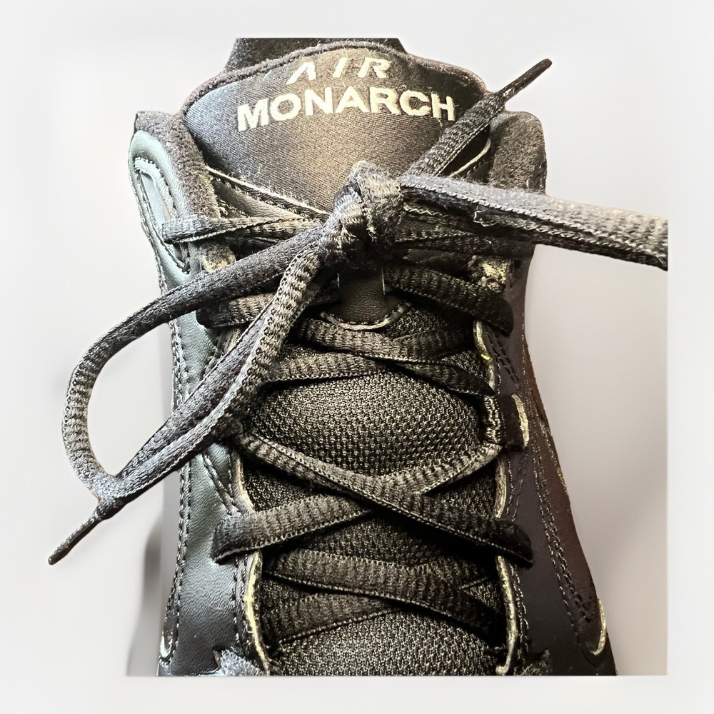 Nike Air Monarch IV Training Walking‎ Shoes Sneakers Men Size 8.5 Black Lace Up - Picture 8 of 12
